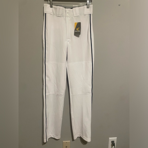 Easton Men's Rival White‎ Baseball Pants Black Piped Size XS - Picture 1 of 5